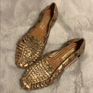 Gold Trask Shoes